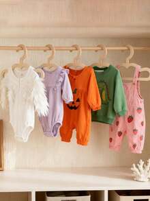 1/5件装北欧风木质小熊云朵儿童衣架，创意宠物及婴儿服装架 - 卡其色 - 查看 9