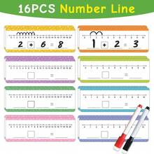 Double Sided Erasable Digital Number Line Cards, Addition And Subtraction Math Game Card, Math Learning Card, Math Learning Aid Tool For Home And School Classrooms, Mathematics Classroom Resource Education Tools - Multicolor - View 14