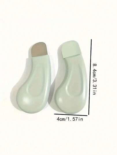 Human-Shaped Blackhead Cleansing Tool - Gentle Facial Pore Cleanser, Non-Electric Skincare Spoon With Textured Surface And Light Green Handle, Universal For All Seasons