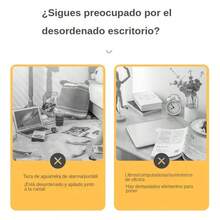 Mesa de estudio auxiliar para PC de casa - Roble - Ver 6