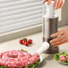 自制香肠机手动快速灌肠机，配4根灌肠管，大容量，重型厨房工具 - 彩色 - 查看 7