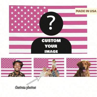 Custom Pink America Flag Personalized Flags Design Your Image Funny Tapestry Poster For Decorate Clubs Concerts Bars University Dormitories Living Rooms Bedrooms- Wall Decoration, Gifts, Valentine Day, Valentine Day Decor Ornamental Fashionable, High-Quality, Stylish Custom, Personalized, Unique Ideal Gifts For Her Her, Boyfriend, Girlfriend, Dad, Family, Mom, Friends, Pets, Son, School Students, Daughter, Workers School, Home, Office Birthday Graduation,Multi-Functional,Durable,Ornamental,Reusable,Exquisite,Stylish,High-Quality,Colorful,Modern,Custom,Personalized,Unique,Ideal Gifts For Him,Ideal Gifts For Her,Boyfriend,Dad,Girlfriend,Mom,Family,Friends,Tea Room,Home,Garden,Office,For Anniversaries,For Valentine's Day,For Mother's Day,For Birthdays,For Father's Day,For Graduation,For Weddi
