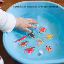 48 Piezas de Juguetes de Animales Marinos, Respetuosos con el Medio Ambiente, Plástico, Océano, Animales Marinos, Forma Vívida, Mini Serie de Peces Tropicales, Juguetes en Miniatura para 4 a 6 Años de,40993848 - Multicolor - Ver 5