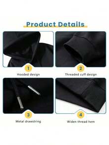 90s Vintage Rock Band System Of A Mezmerize Print Hoodie |   Men Women Alternative Metal Music Sweatshirt, Gothic Style, Long Sleeve, Regular Fit - 黑色 - 查看 4