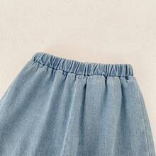 Baby Jeans Pants, Cute Unisex Infant Denim Trousers, Versatile Casual Long Pants, Fashion Carrot Pants, Suitable For Spring And Autumn - Light Wash - View 7