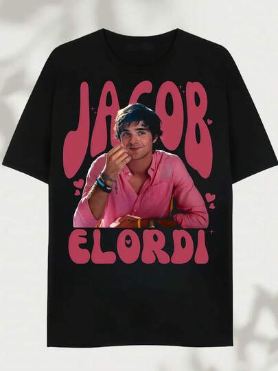 Jacob Elordi Black And White Vintage Shirt, Jacob Elordi Tee, Jacob Elordi T-Shirt, Jacob Elordi T Shirt, Jacob Elordi  Shirt