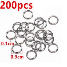 200pcs Stainless Steel Split Rings, Connector Accessories For DIY Jewelry Making Such As Bracelets, Necklaces, Earrings, Pendants - Stainless Steel Jump Ring - View 10