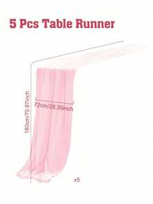 1 chiếc khăn trải bàn voan nhiều màu sắc đẹp mắt, quà tặng ngày Valentine, trang trí tiệc sinh nhật, tiệc mừng em bé, trang trí tiệc cưới, tiệc cô dâu, khăn trải bàn lễ cưới, trang trí bàn tiệc cưới, trang trí bàn tiệc kỷ niệm ngày cưới, trang trí lưng ghế, trang trí nhà cửa, quà tặng tiệc, trang trí ngày lễ. - Hồng - Xem 9