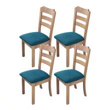 1/2/4/6pcs Plaid Pattern Stretch Dining Chair Covers, Removable & Washable Chair Slipcovers For Dining Room, Kitchen - Multicolor - View 39