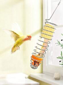 Bird Feeder, Vegetable & Fruit Rack Tray For Parrots And Quails, Pet Bird Feeder, Daily Feeding Tool, Pet Rearing Essential - one-size - View 2