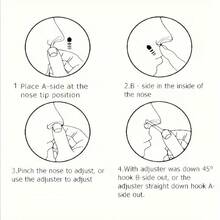 7件套硅胶鼻夹增高器 - 美鼻夹 - 鼻梁提拉塑形器，鼻部矫正器，鼻部提拉夹，美容配件，面部轮廓修饰，隐形塑形，耐用夹子，灵活设计，面部提拉工具，美容用户，自我护理必备，鼻子 - 彩色 - 查看 8