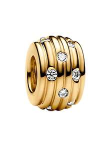 1 chiếc vòng tay/dây chuyền bằng đồng mạ vàng, kiểu dáng tối giản, lãng mạn, họa tiết ngôi sao, hình chữ thập, thích hợp làm quà tặng DIY sáng tạo cho người yêu, dành tặng ngày Valentine. - Vàng - Xem 2