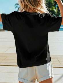Christian Jesus Basketball Happy Easter He Is Rizzin' Funny T-Shirt - 黑色 - 查看 2