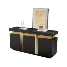 Storage Cabinets - Black + Particle Board - View 9