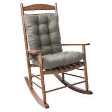 Outdoor Indoor Waterproof Seat Chair Outdoor & Indoor Waterproof Seat Chair Cushions With Ties Chair Back Cushion Recliner Seat Mat Outdoor Dining Chair Cushion For Patio Cushion Furniture - 淺灰色 - 查看 6