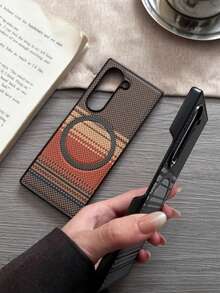 1pc Magnetic Wireless Charging Phone Protective Case, Aesthetic Protection, Unique Pattern, High-Quality Coverage, Foldable Cover, Compatible With Samsung Galaxy Z Fold 7/6/5/4, Full-Coverage Anti-Drop Protective Case Compatible With Samsung Galaxy Z Flip7/Galaxy Z Flip7FE Galaxy Z Flip6/5, Suitable For Men And Women, Birthday/Graduation/Back To School Gift - Multicolor - View 12