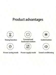 Multifunctional Round Timer, Forward And Backward Countdown. Battery Powered (3 X AAA Batteries), Large LED Display, Timing Function, 3 Adjustable Silent Modes, Bi-Directional Rotation, Magnetic Design For Easy Placement, Versatile For Cooking, Baking, Classroom, Study And Sports - Black - View 9