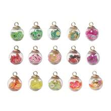 Creative Fruit Strawberry Pineapple Watermelon Colorful Drifting Bottle Glass Bottle Pendant Wishing Bottle DIY Pendant - Multicolor - View 1