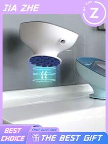 Octopus Suction Soap Dish, Plastic Oval Draining Soap Holder With Non-Slip Base, Bathroom Countertop Soap Tray, Home Kitchen Bathroom Accessory, Lightweight Luxury Design - Multicolor - View 8