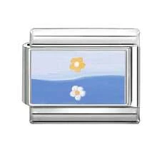 1pc DIY Photo Modular Bracelet, Decorated With Heart, Eye, Butterfly & Flower Elements, Suitable As Party Gift For Friends/Couples, Applicable For Christmas, New Year, Halloween, Valentine's Day, Charming Design, Stainless Steel Jewelry, Local , Suitable For All Seasons, School, Party, Graduation