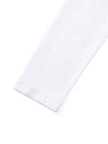 Tween-Mädchen Süßes weißes Langarm T-Shirt mit Erdbeermuster, weiche Baumwolle Lässig Kleidung für Frühling & Sommer, fröhlich und leuchtend - Weiss - Übersicht 7