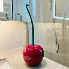 热销马桶刷、马桶刷架、浴室配件、创意可爱樱桃造型马桶刷架套装清洁工具 - 落地式 - 查看 7