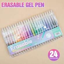 12/24/36 Colors Erasable Gel Pens, Retractable Washable Markers, Quick Drying Non-Smudge Stationery Colored Erasable Pens Set For Students - Sets - View 14