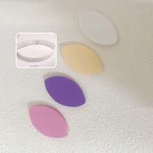 Beginner Friendly Eyelash Extension Pads, Soft & Fine Texture Eye-Shaped Eyelash Tool, Maple Leaf False Eyelash Pads, Powder Puff (Purple) - Multicolor - View 6