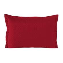 Set Of 2 Quilted Pillowcases - 紅色 - 查看 1