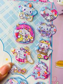 New Cartoon Children's Rocking Water Painting Stickers, Cute Crystal 3D Liquid Sand Water Stickers, DIY Handbook Guka Stickers - Multicolor - View 2
