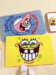 SpongeBob SquarePants 1 tấm thảm hình SpongeBob kích thước 40cm x 60cm, thiết kế Patrick Star, thích hợp cho phòng ngủ, phòng khách, đầu giường, lối vào, phòng tắm, thảm chống trượt, món quà tuyệt vời cho người hâm mộ và yêu thích SpongeBob, hoàn hảo cho Giáng sinh. - Nhiều màu - Xem 4