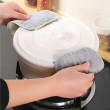 New Multi-Purpose Wet And Dry Wire Dishcloth, Reusable Metal Scrubbing Pad Sponge Cloth, Non-Scratch Wire Dishcloth For Cleaning Kitchen Dishes, Sinks - A - View 5