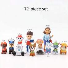 Paw Patrol 一套“汪汪队立大功”全系列玩具人偶，包含12个可收藏人偶，是理想的生日礼物 - 彩色 - 查看 7