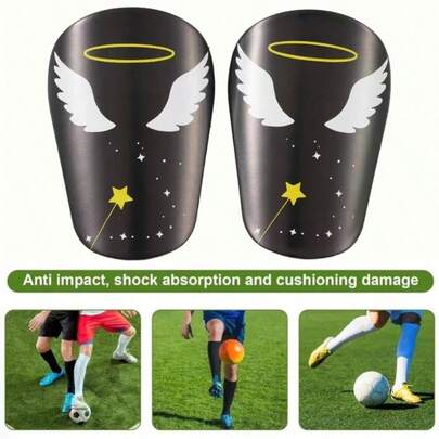 1 Pair Football Shin Guards, Sturdy Impact Protection, Leg Sleeve For Soccer Match Sports, Fits Calf, Unisex, Football Sports Equipment