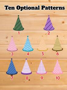 1/10/25/50/100/150pcs Customized Face Shape Cupcake Toppers, Personalized Face And Number, Customized Birthday Face Cupcake Decorations, Birthday Decorations, Party Decorations, Personalized Decorations, Cupcake Decorations, Holiday Decorations, Christmas Decorations - Multicolor (Style 5) - View 2