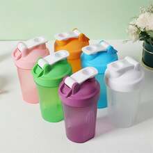 400毫升便携式奶昔摇摇杯，健身补剂蛋白粉杯 - 彩色 - 查看 1