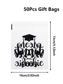 100pcs Graduation Gift Bags, Transparent Graduation Cap Pattern Gift Packaging Bags, Graduation Party Favor Bags, Congratulations 2026 Graduation, Graduation Decoration, Graduation Cookies Baking Bags, Graduation Candy Bags, Graduation Celebration Desktop Decor, Graduation Dessert Bags, Graduation DIY Packaging Supplies, Graduation Gifts, Party Favors - Graduation Season - View 14