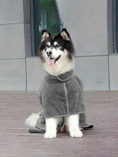 宠物浴袍，吸水性强速干的狗狗/猫咪浴巾，柔软超细纤维宠物浴袍