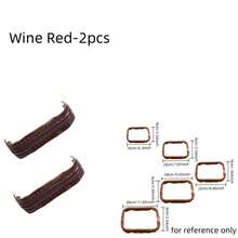 1/2 pièces Sac DIY Bouche carrée Bordure dorée  PU, Augmente la position des trous de couture, Convient pour les charnières de matériel de bagages, les supports de sac nuage, les clips de bouche de sac tressé, les clips de sac à main, la production de portefeuille DIY, Multifonctionnel - Multicolore - Voir 14