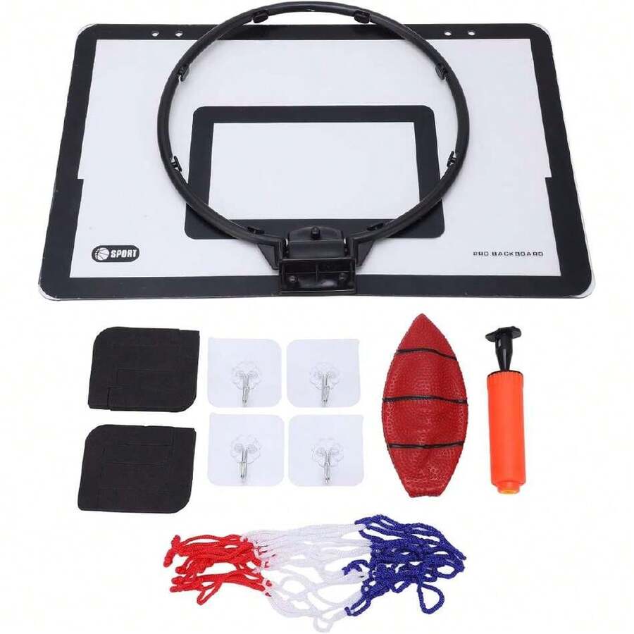 Puerta Colgante de Baloncesto, Mini Juego de Aro de Baloncesto Montado en la Pared, Aro Plegable Interior para Ni?os y Adulto,40992554 - Multicolor - Ver 1