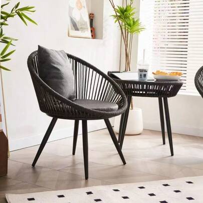 Rest Balcony: Silla de jardín ligera,  libros y toma café al aire libre