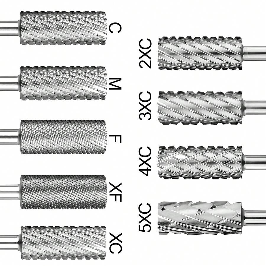 1pc 5.35mm Tungsten Carbide Barrel Nail Drill Bit, Manicure Accessory
