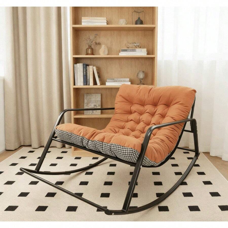 Mecedora Ergonómica Moderna, Sillón Para La Siesta - Negro - Ver 1