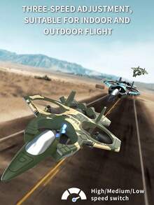 TOKQI 2025新款K500遥控飞机 - 四轴无人机战斗机（手抛起飞、特技飞行、360°翻转、气压定高、自动悬停、防撞）ABS滑翔机 - 生日/圣诞礼物 - 彩色 - 查看 7