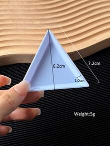 5件套美甲饰品托盘，美甲师水钻和点钻美甲用品收纳盒，三角形彩色塑料美甲配件整理盒 - 彩色 - 查看 6