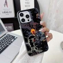 おしゃれなスマホケース  11/12/13/14/15/15pro/15 Plus/15 Promax/7plus/8plus/11pro/12pro/13pro/14pro/11promax/12promax/13promax/14promax/14plus/5 - 半透明の黒 - チェックする 1