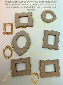 1件/套 复古INS风金色迷你雕像摆件冰箱贴,美甲饰品展示道具,3D立体雕塑贝多芬与大卫装饰 - 彩色 - 查看 8
