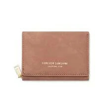 Minimalist Velvet Tri-Fold Multi-Card Slots Cute Student Wallet, Women Short Style Coin Purse - Multicolor - View 8