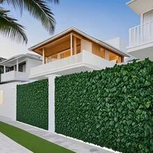 1pc Artificial Rattan Privacy Screen Panel, Durable Plastic Green Fence Suitable For Yard, Balcony, Garden, Backyard Outdoor Decor, Artificial Plant Home Decor, Artificial Plant Gardening - Multicolor - View 6