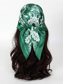 1条佩斯利花纹波西米亚风头巾，可作沙滩时尚围脖或连衣裙使用 - 多色 - 查看 63